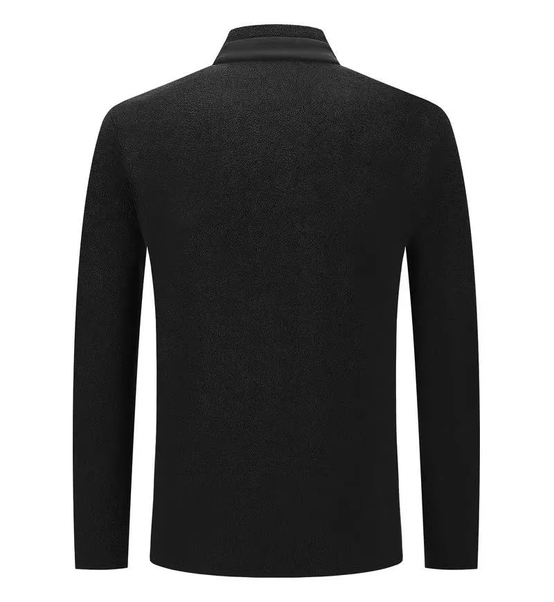 P460 Shitoudao Autumn and Winter Men's Cardigan Stand Collar Velvet Zipper Jacket Imported Thick Fabric Double-sided Jacquard The fabric imported from Germany is soft to the touch and skin-friendly, with fine jacquard brocade. It is produced by a high-quality factory. It feels incomparably good. You can feel its texture when you hold it in your hand. What you see is what you get. You can go out with any combination. It is very versatile, suitable for both business and leisure, and has a high-end sense! (All three standards) Standard size: M-3XL
